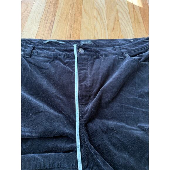 Talbots Black Corduroy Straight Leg Pants Size 22W 90's Classic Casual Office - Picture 5 of 9